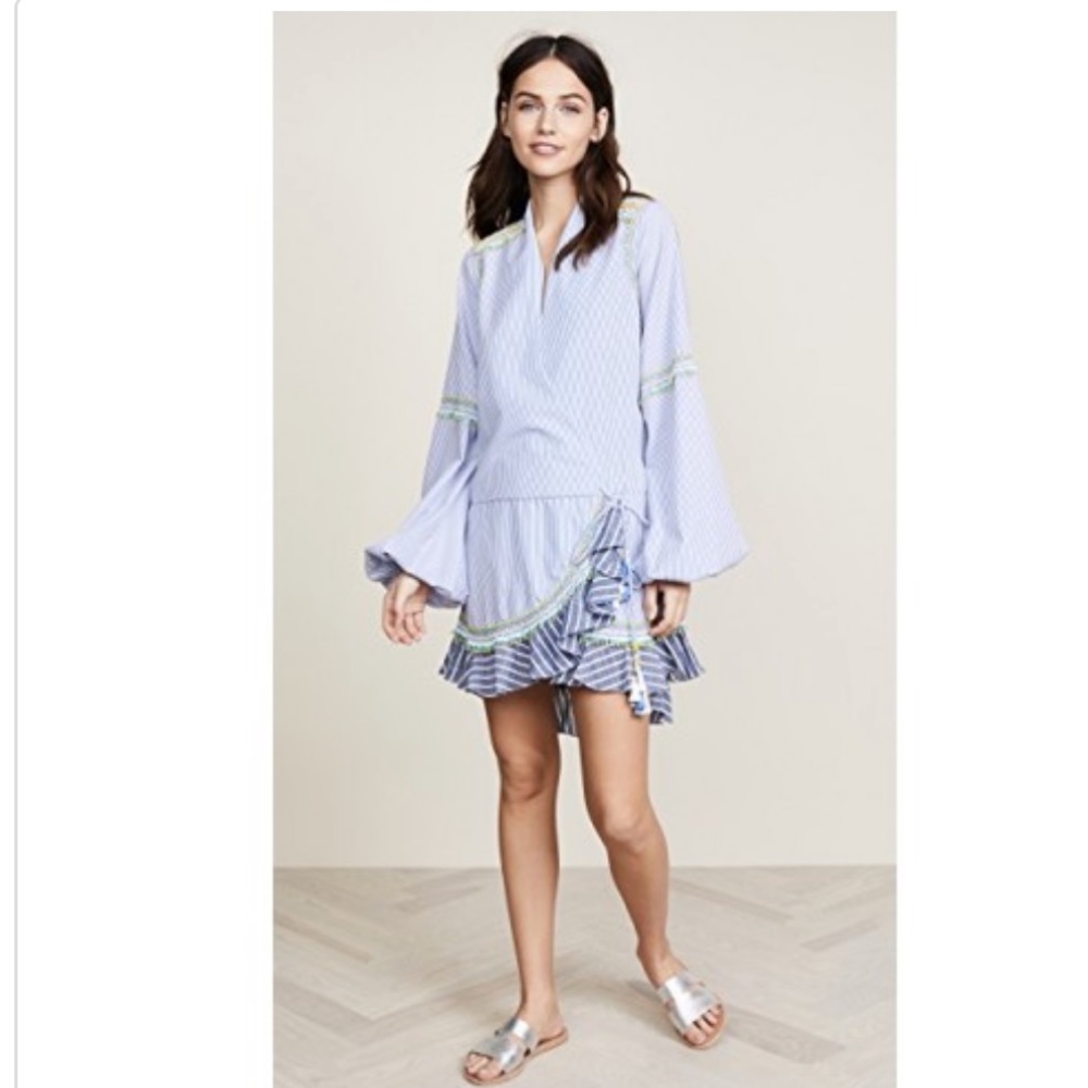 Rococo Sand Listra Short Dress In Blue